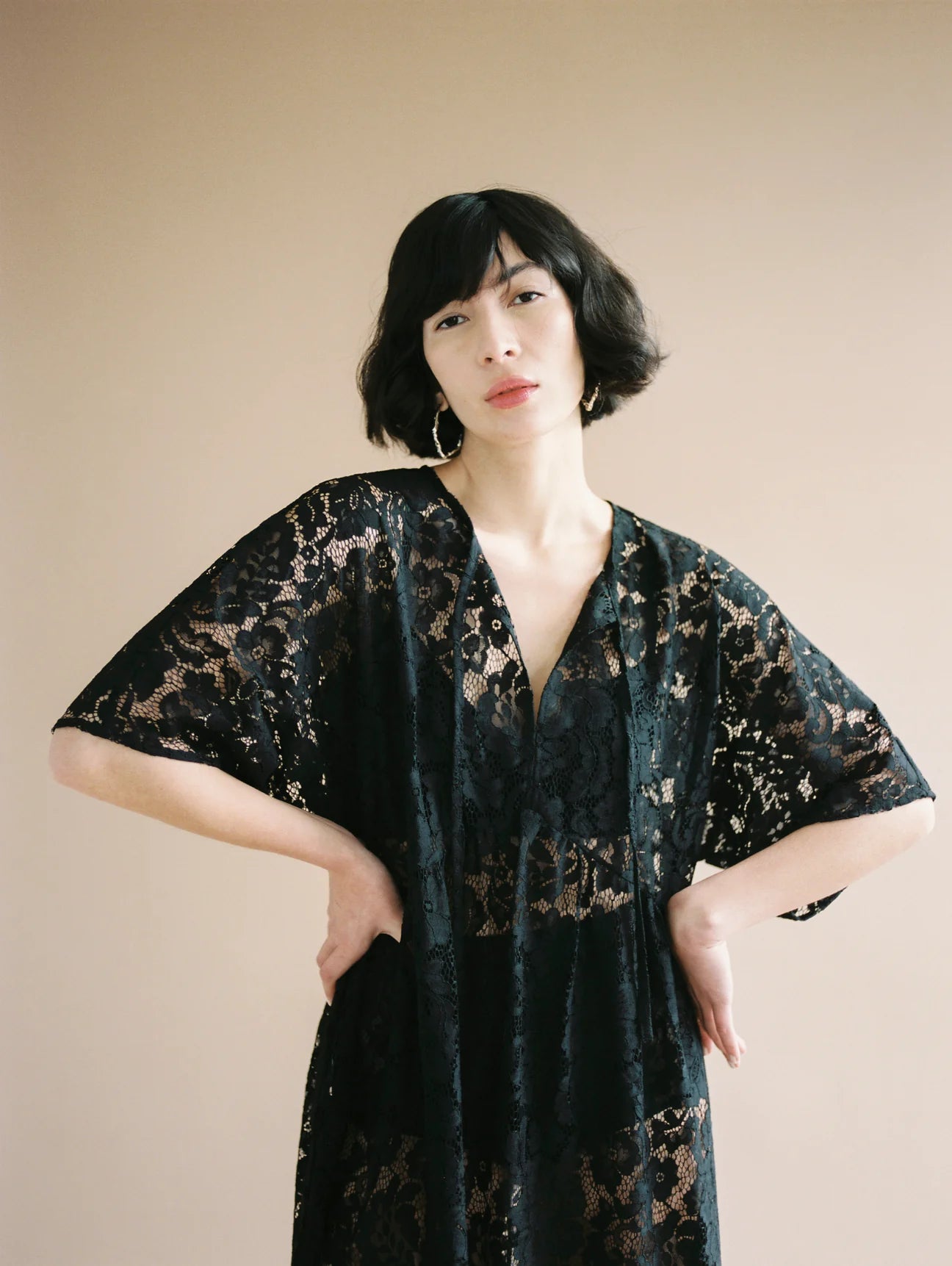Zelda Dress - Black Lanai Lace