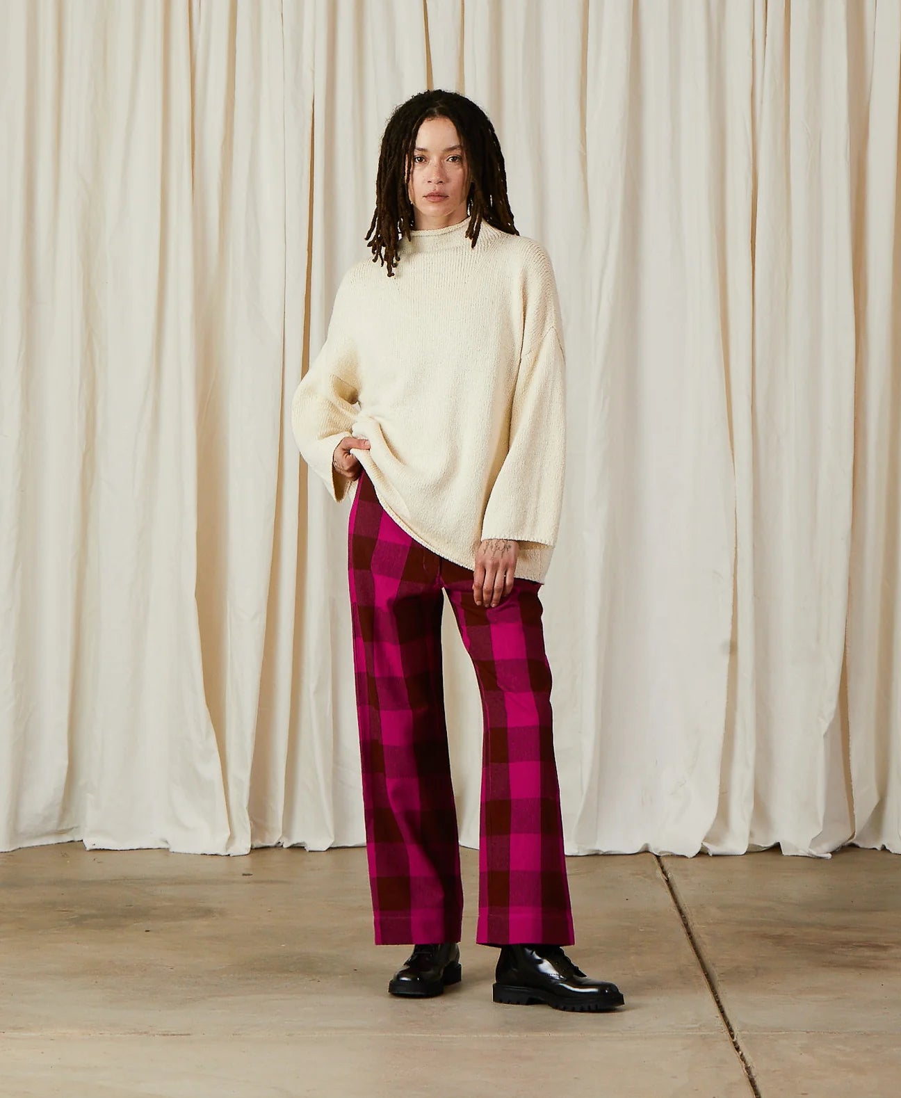 Mock Turtleneck - Natural