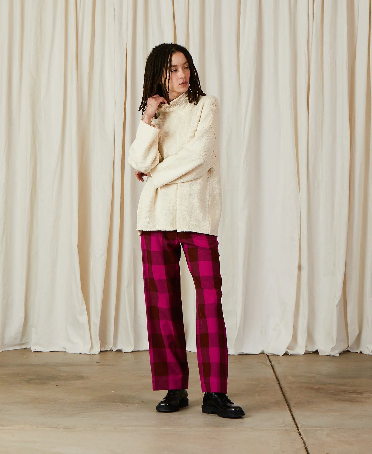 Mock Turtleneck - Natural