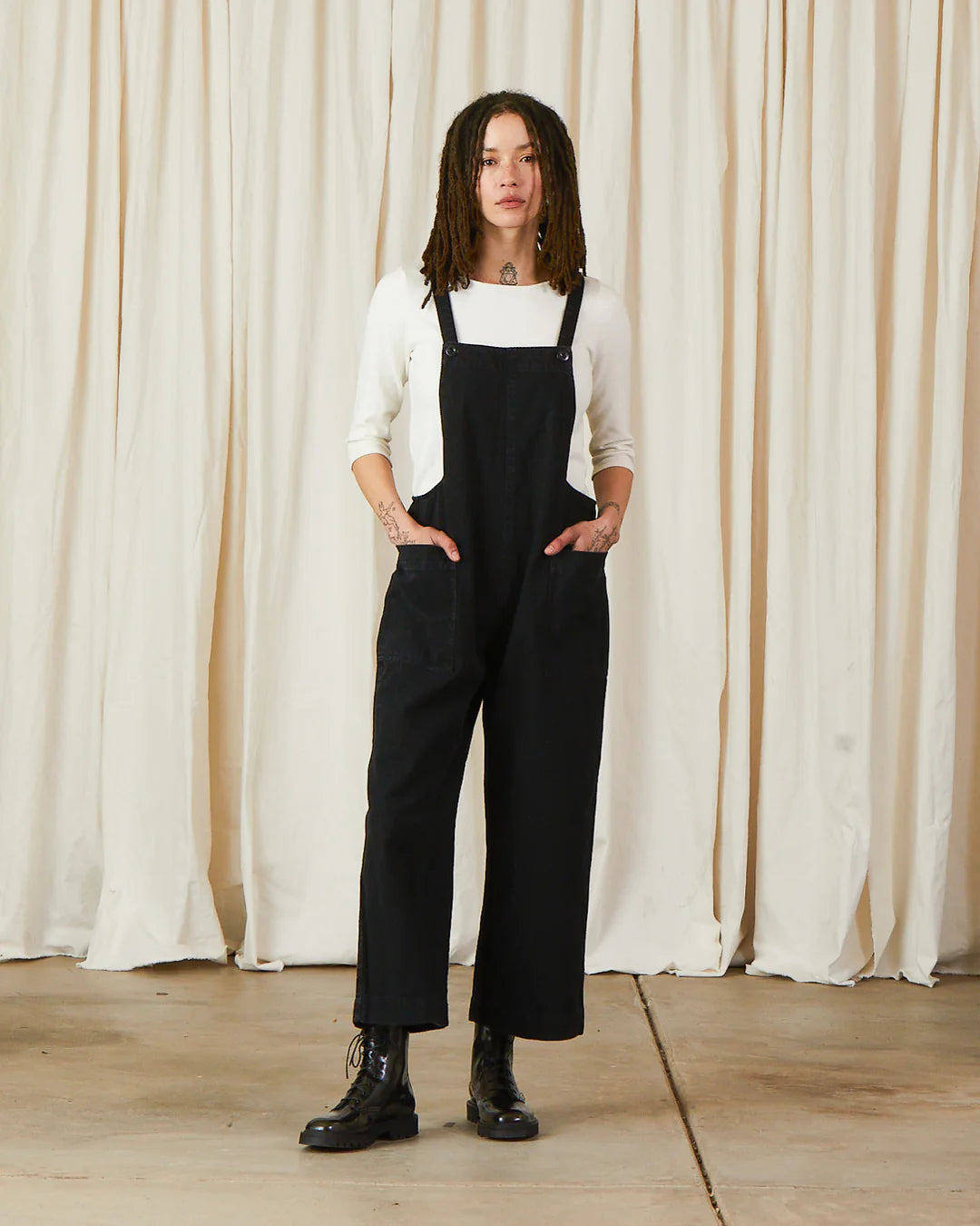 Overall Jumper - Faded Black