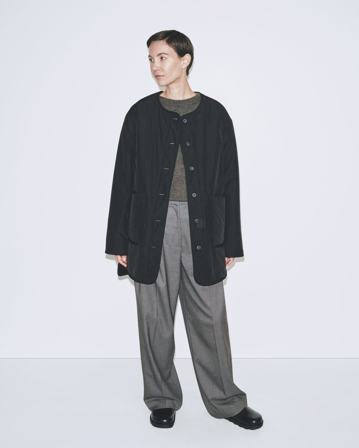 Reversible Padded Jacket - Black