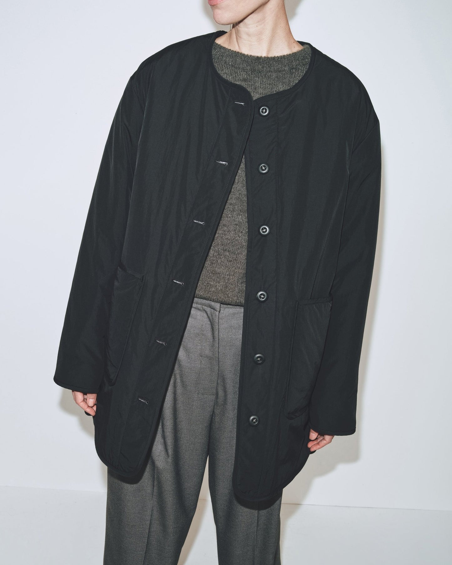 Reversible Padded Jacket - Black