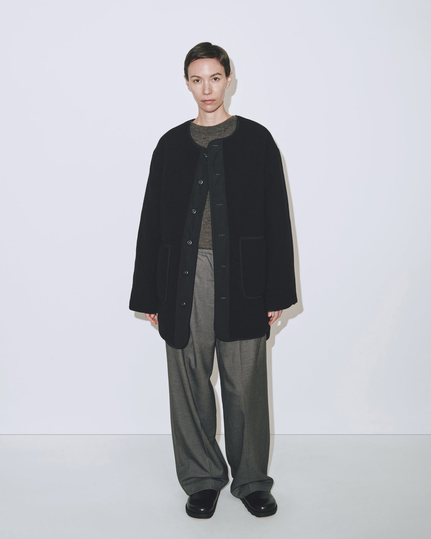 Reversible Padded Jacket - Black