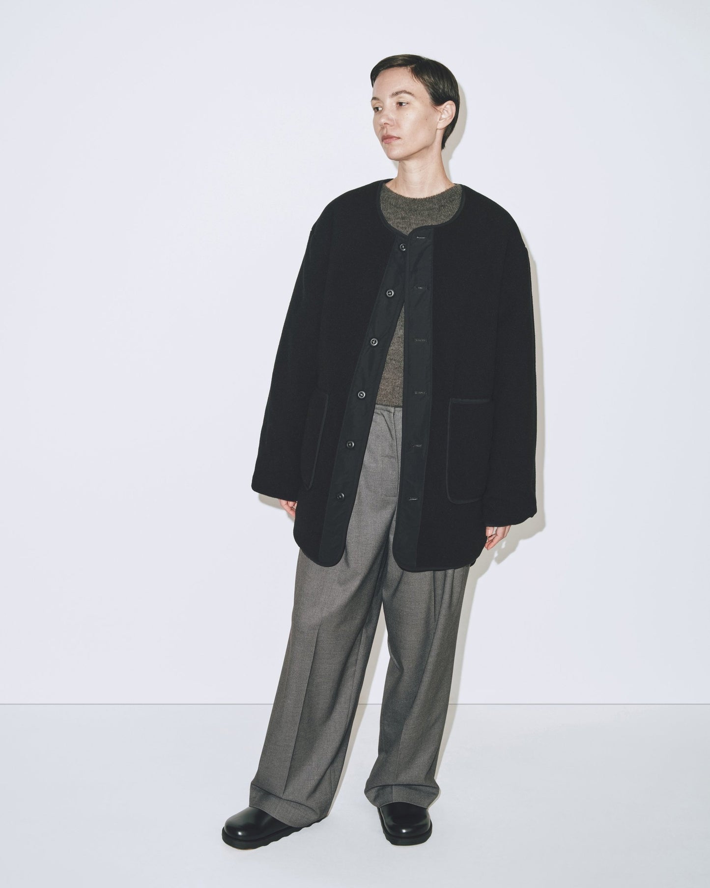 Reversible Padded Jacket - Black