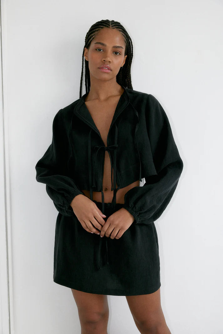 Tie Top - Black
