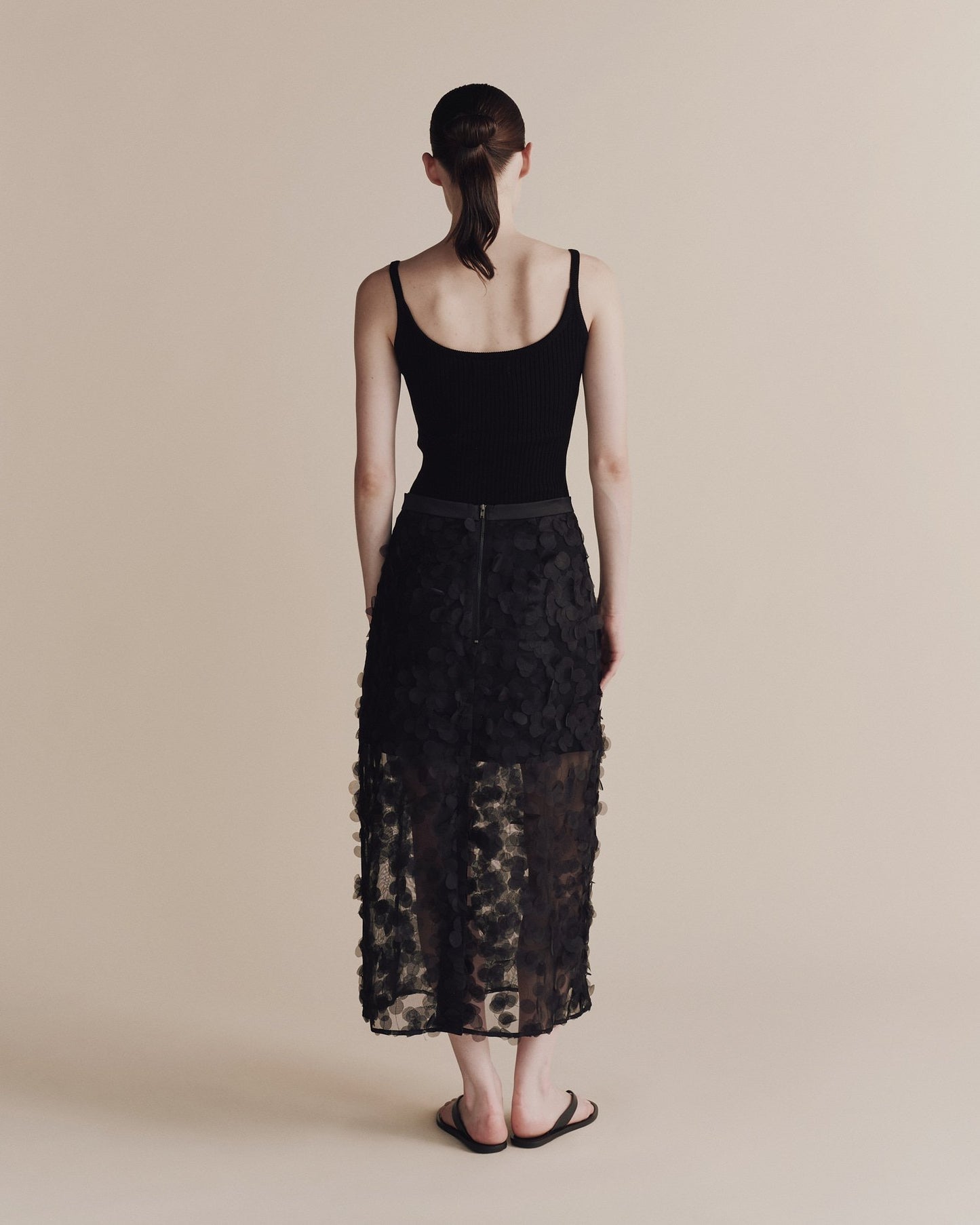 Ribbed Knit Tank - Black