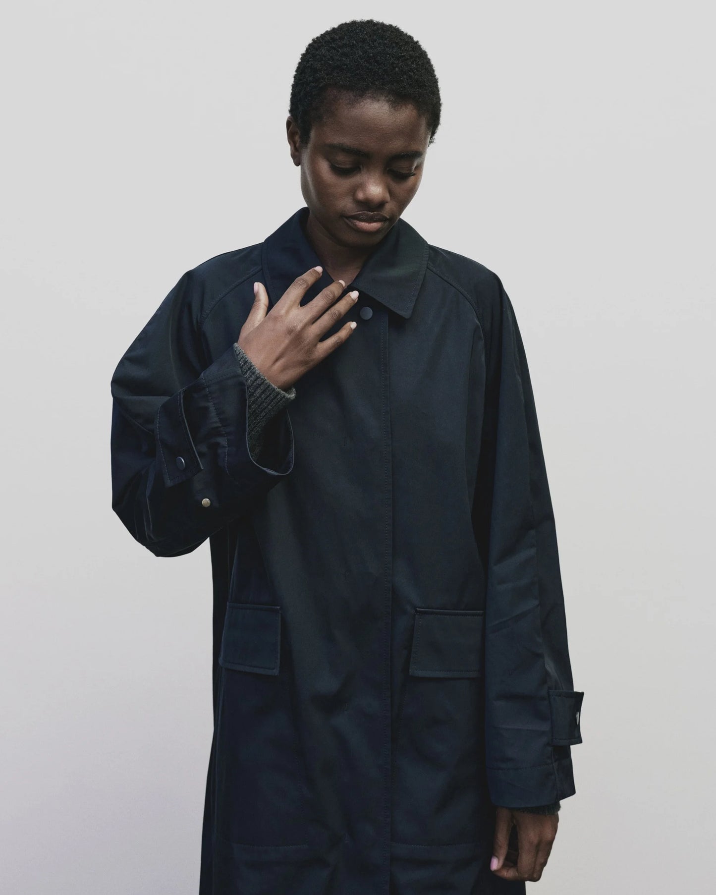 Oversized Trench - Navy