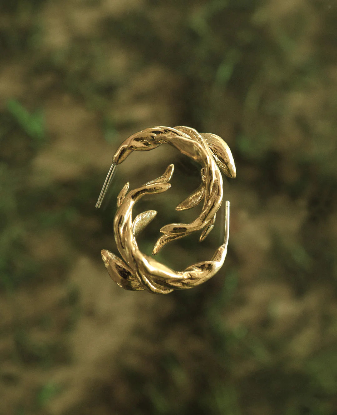 ALGAE TWIST // golden earrings