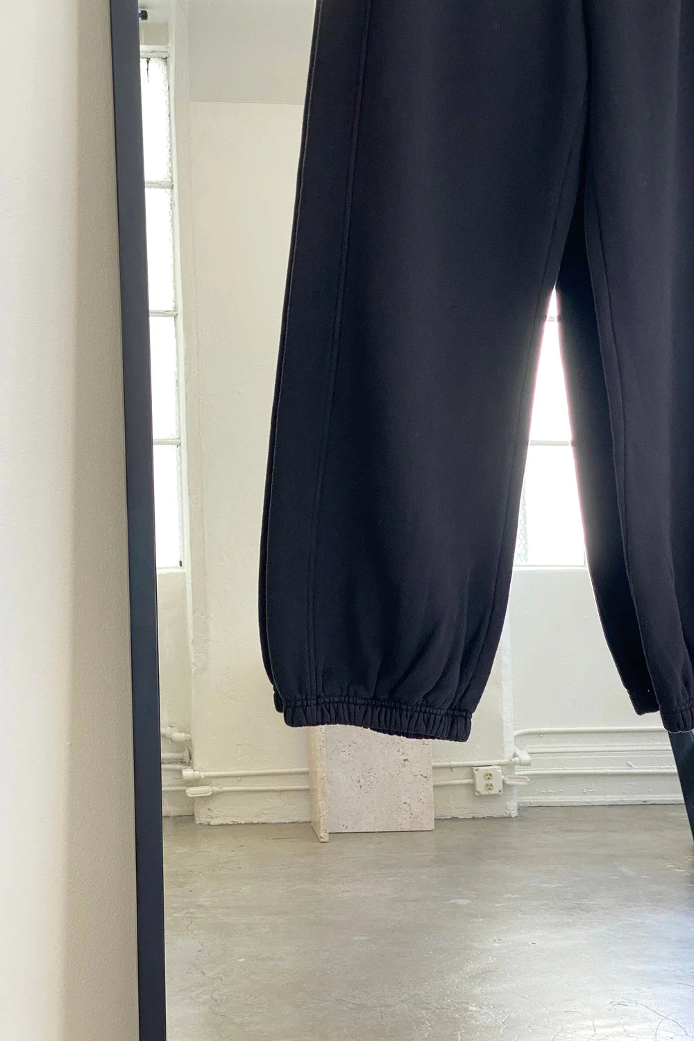 French Terry Balloon Pants - Black