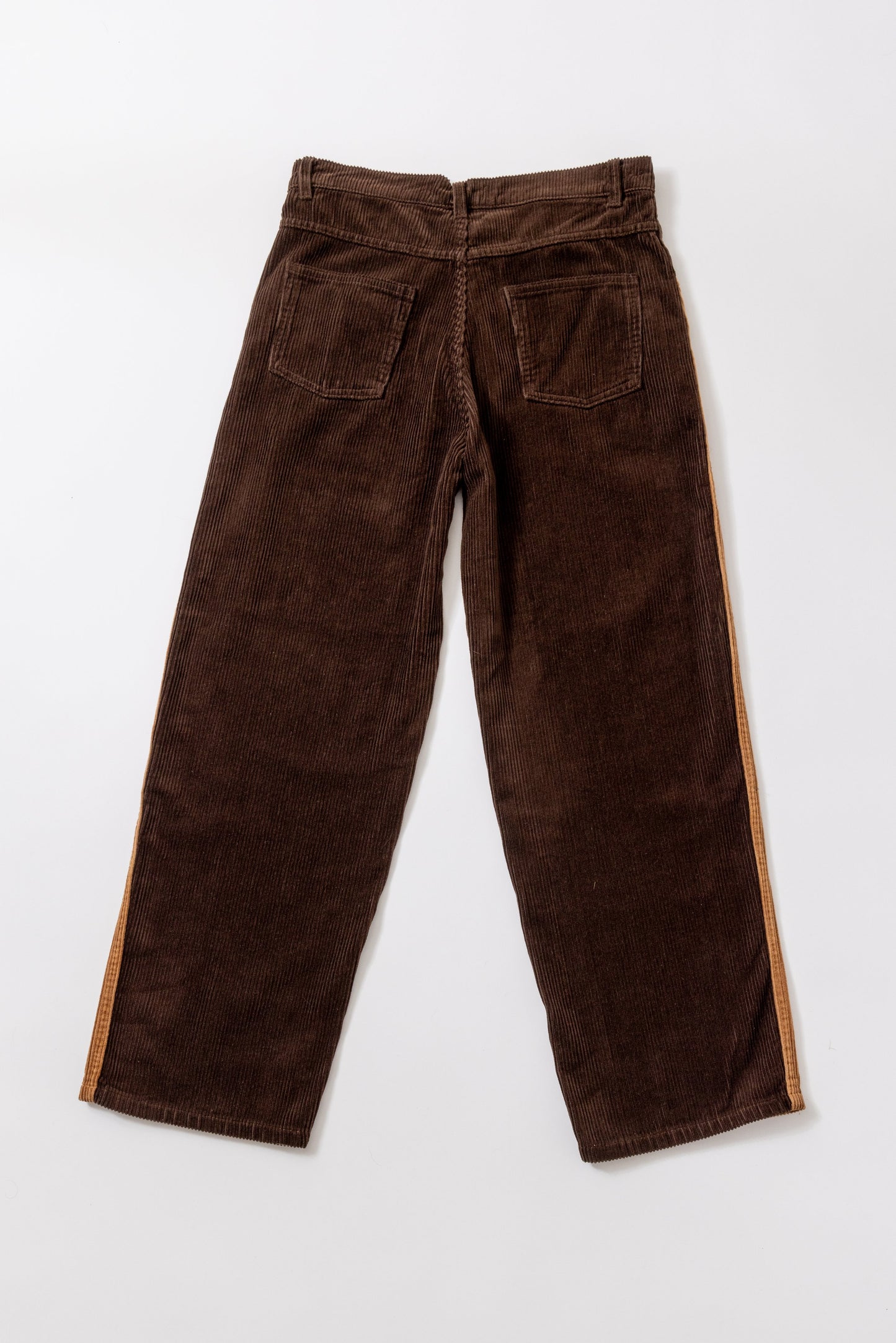 Wraparound Relaxed Jeans - Walnut Corduroy