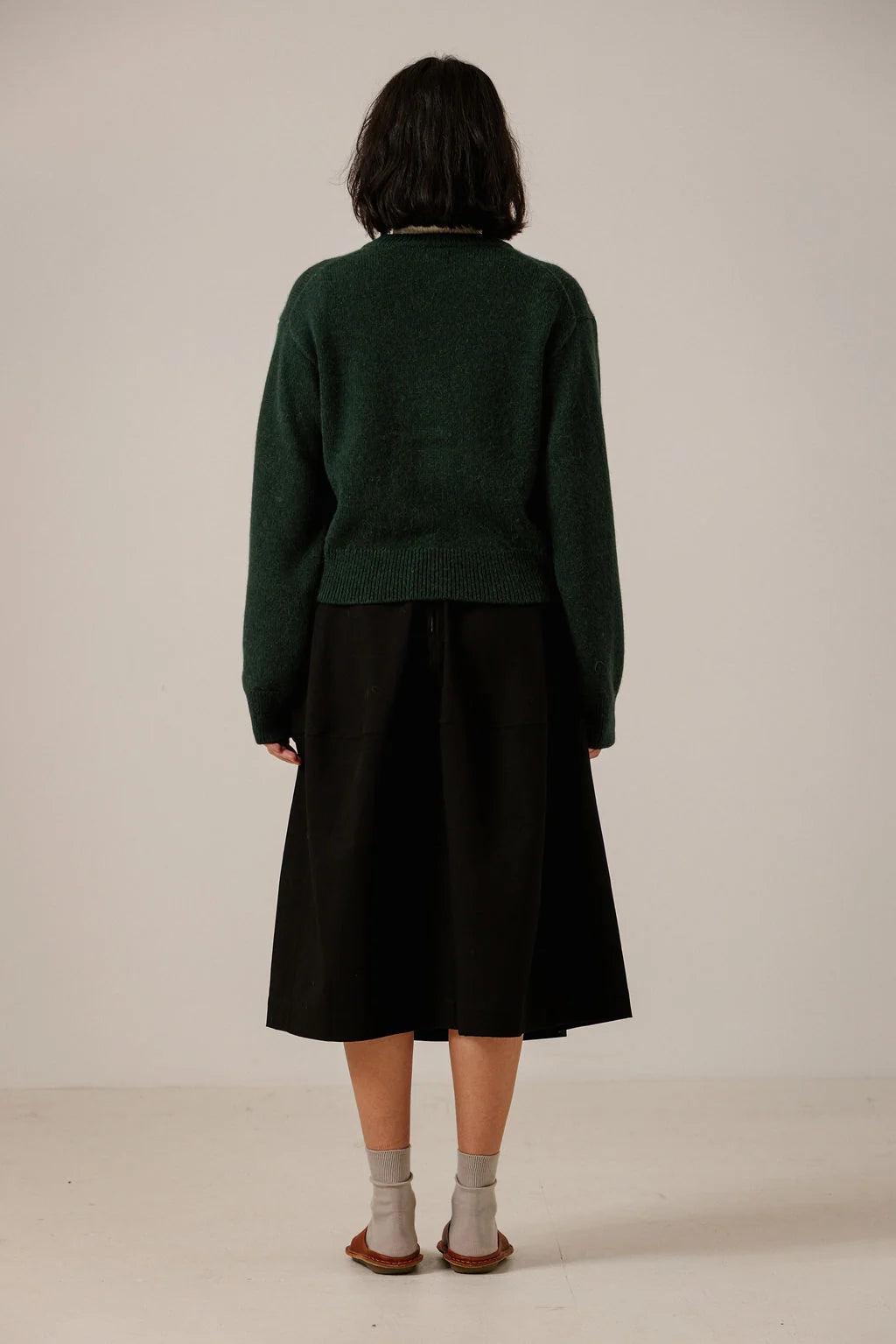 Baby Alpaca Crewneck - Emerald