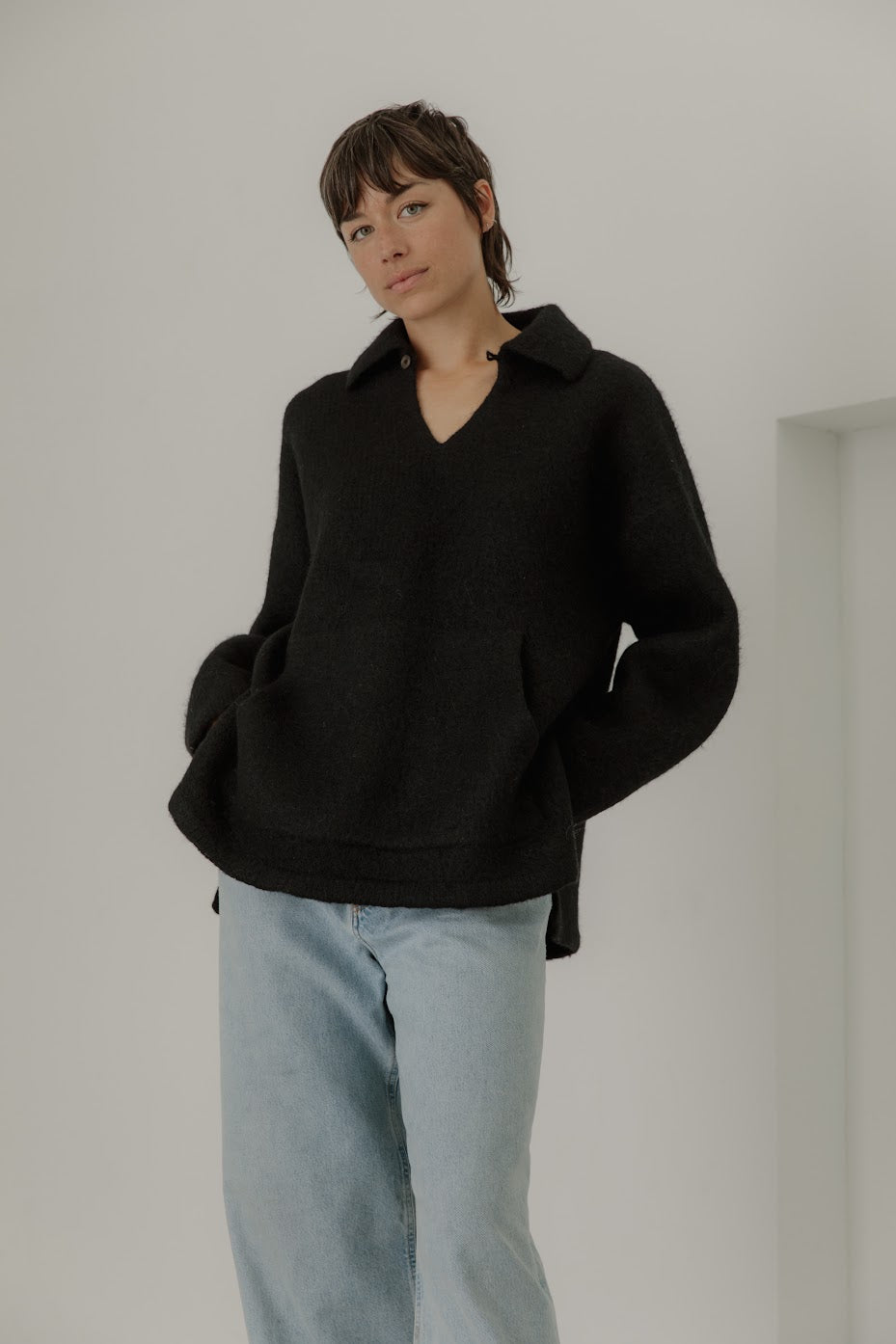 Felted Polo - Classic Black