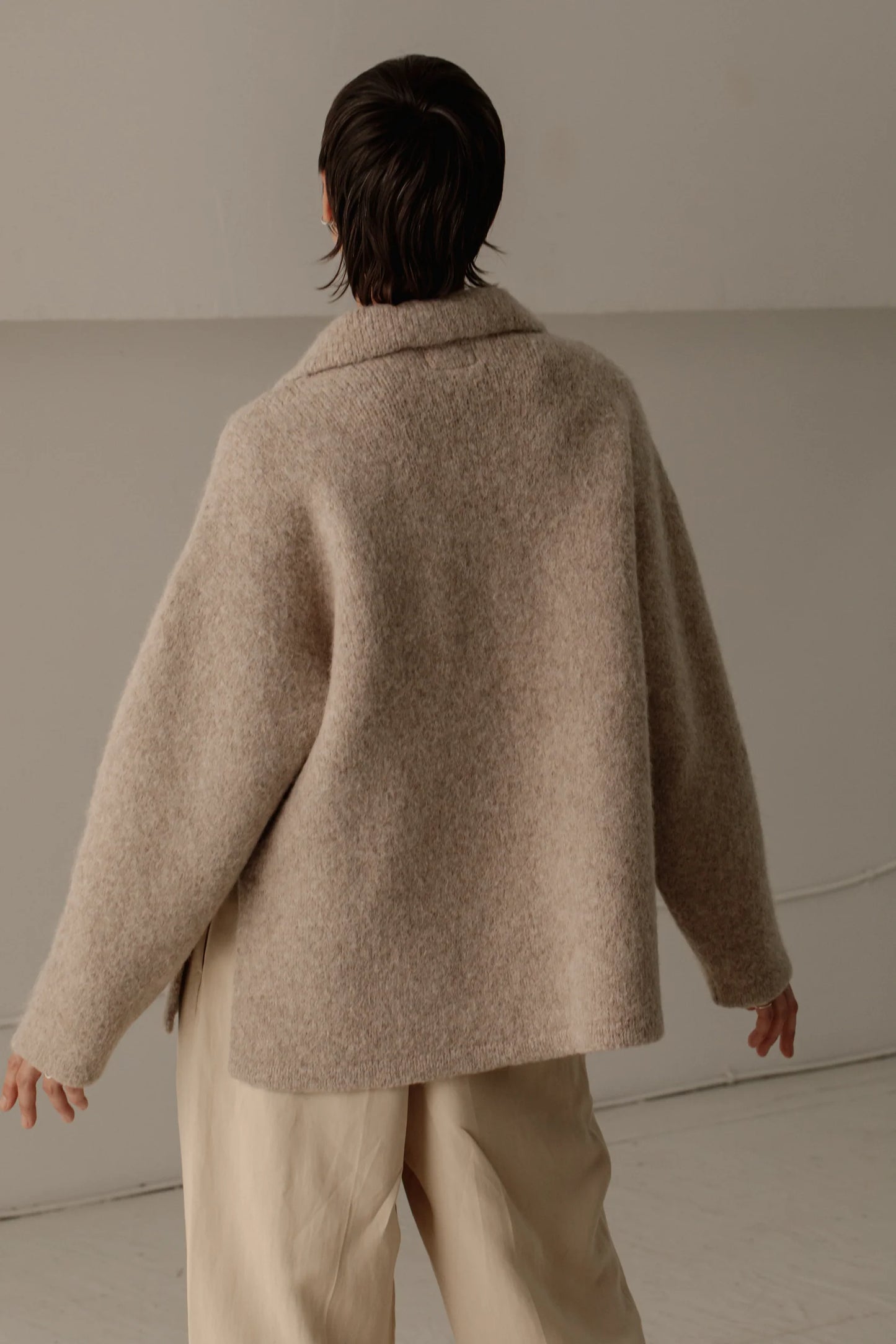 Felted Polo - Wheat
