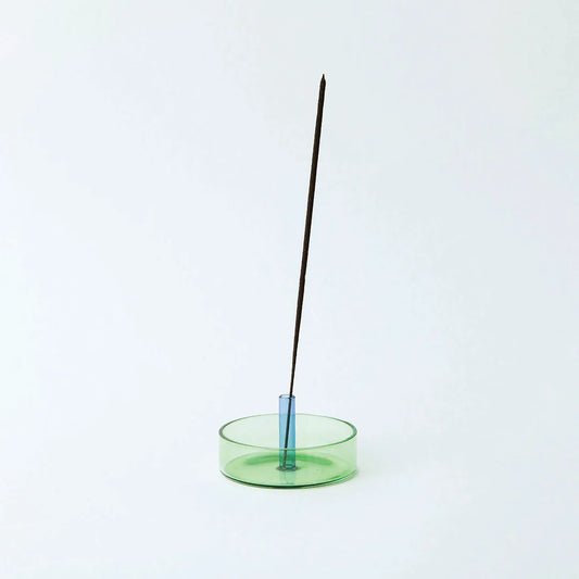 Duo Tone Glass Incense Holder