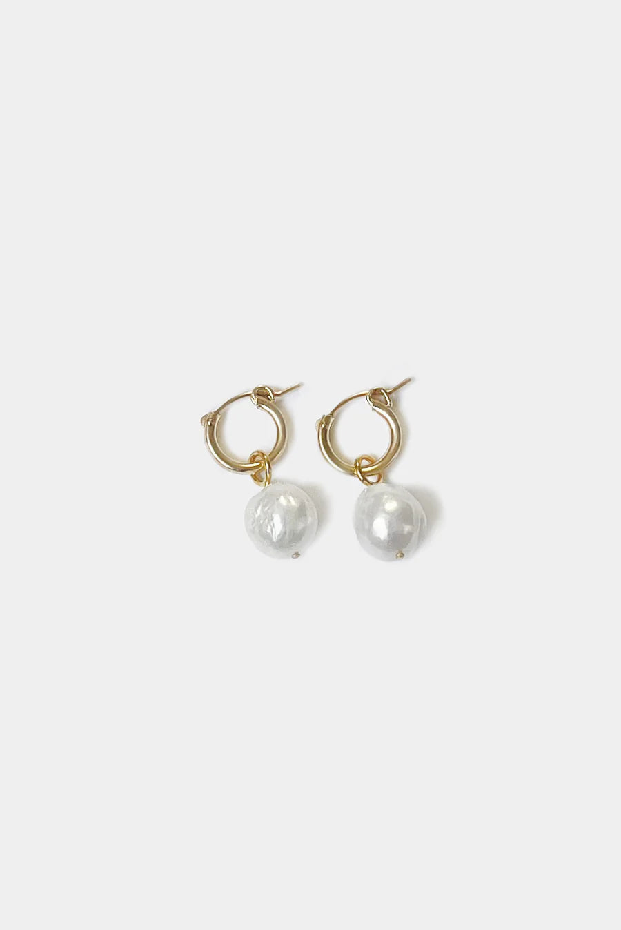 Anna Hoops + Wrinkle Pearl Charms