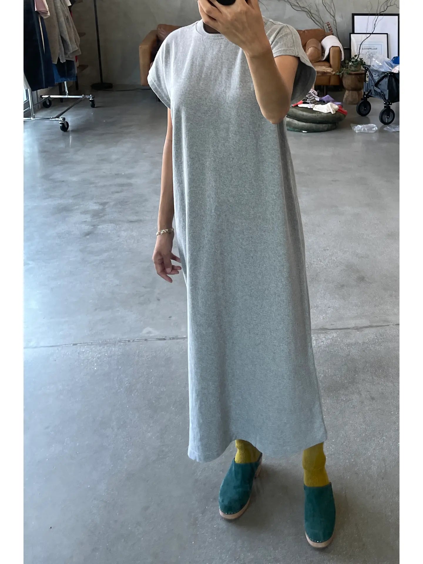 Jeanne Dress- Heather Grey