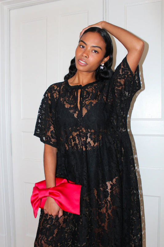 Zelda Dress Black Lanai Lace