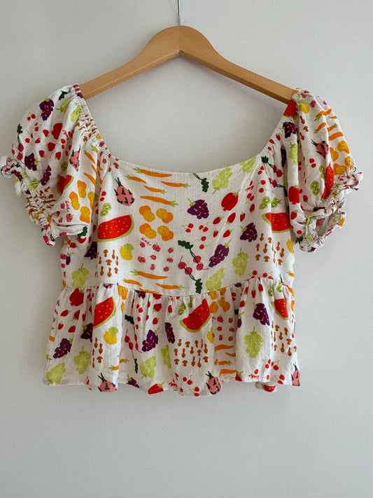 Lisa Says Gah - Fruit Crop Top