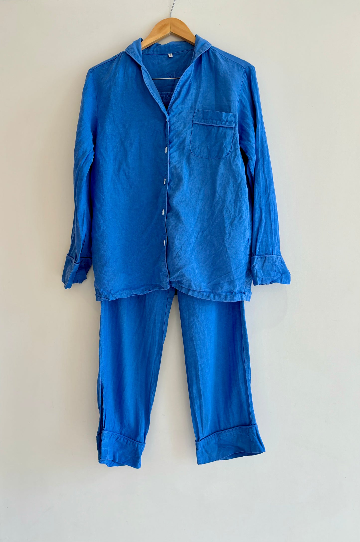 Blue Linen Set
