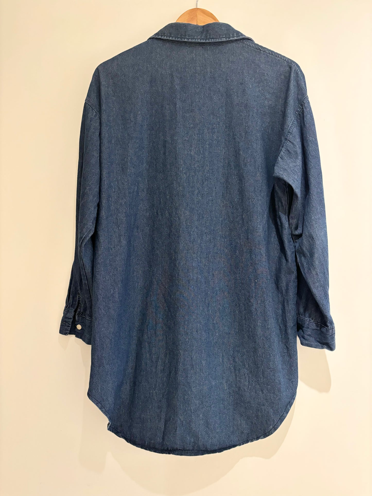 Oversized Cotton Denim Buttondown