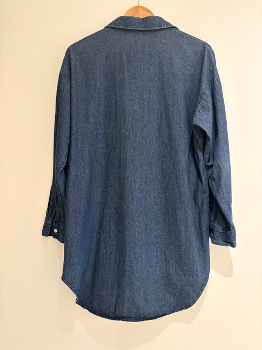 Oversized Cotton Denim Buttondown