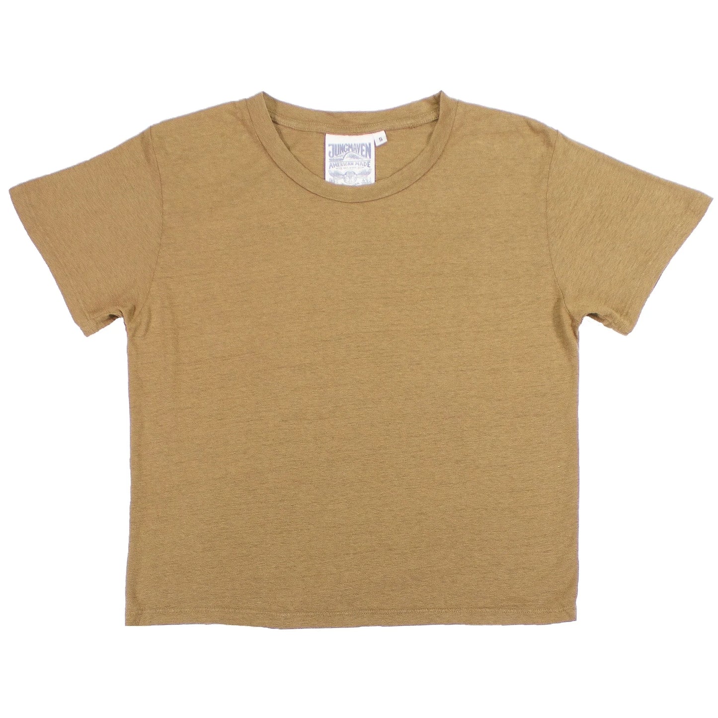cropped laurel tee- coyote
