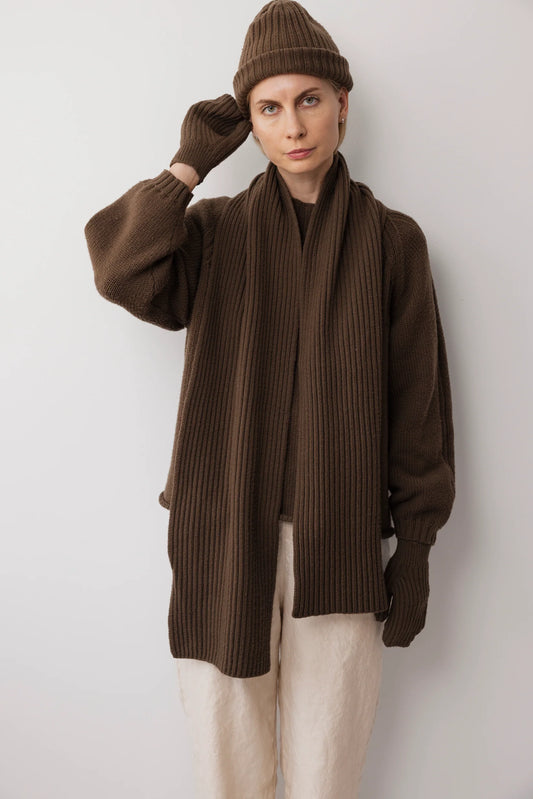 Rib Scarf - Bark