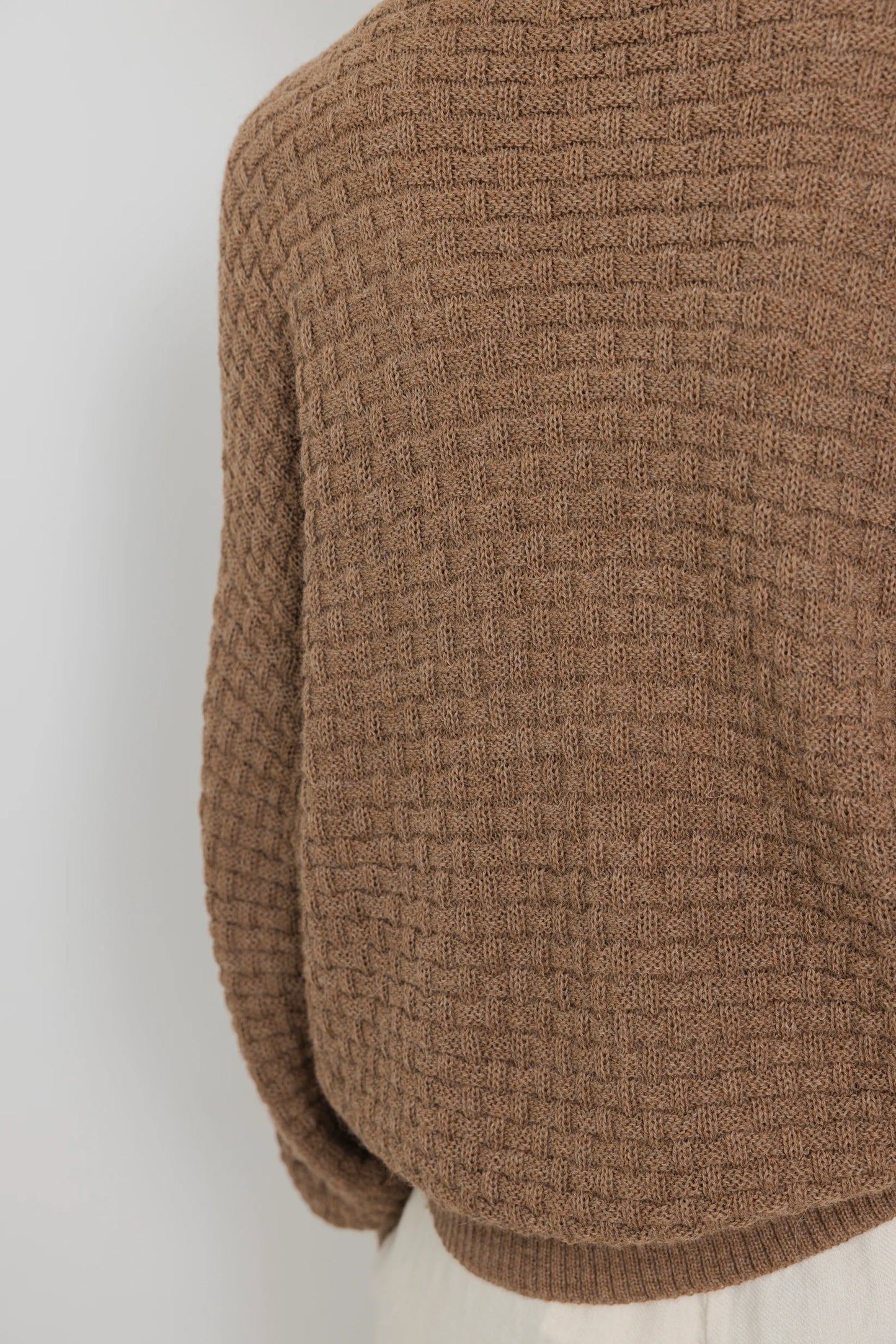 Lattice Cardigan - Camel