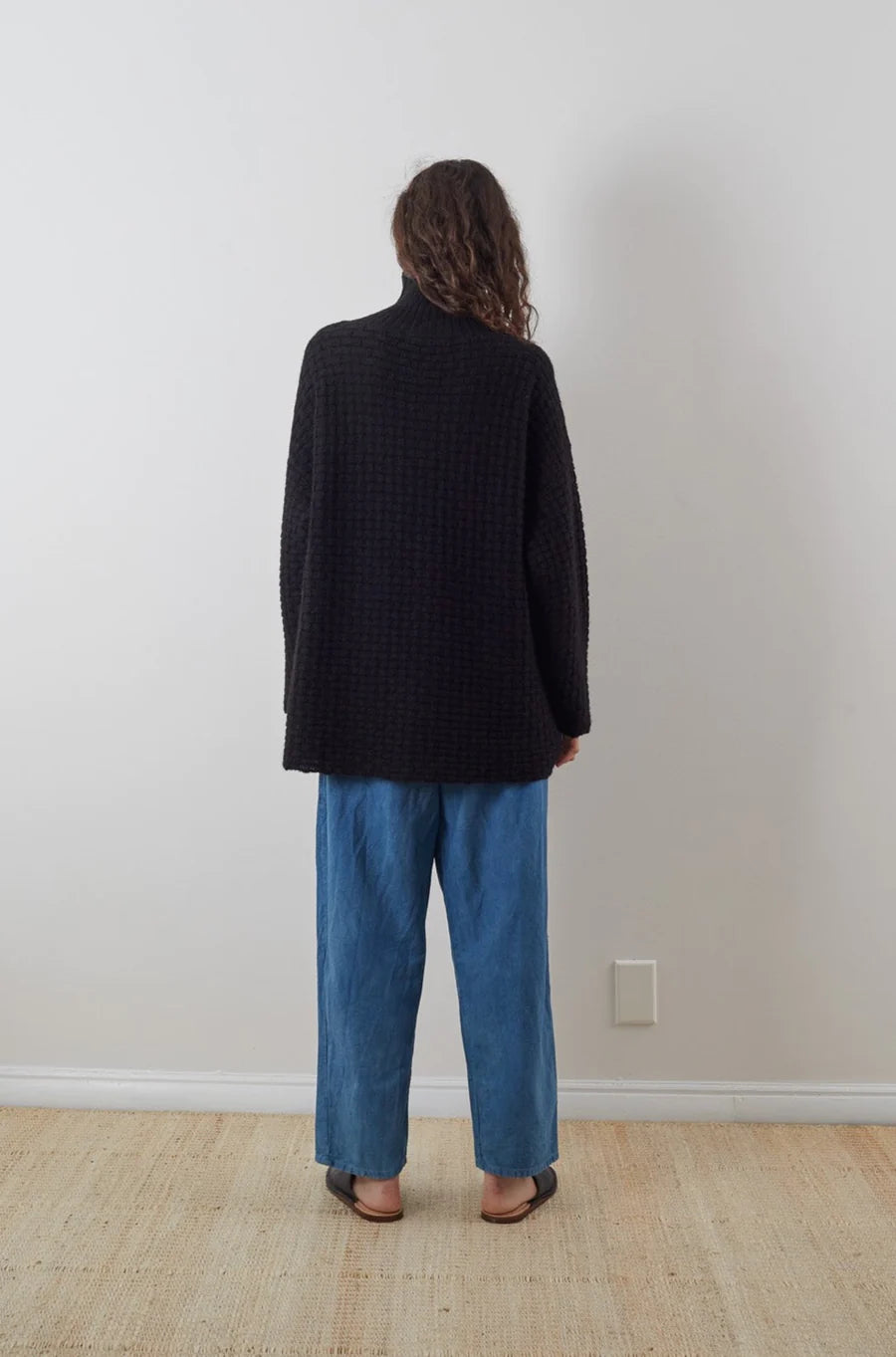 Lattice Turtleneck - Onyx