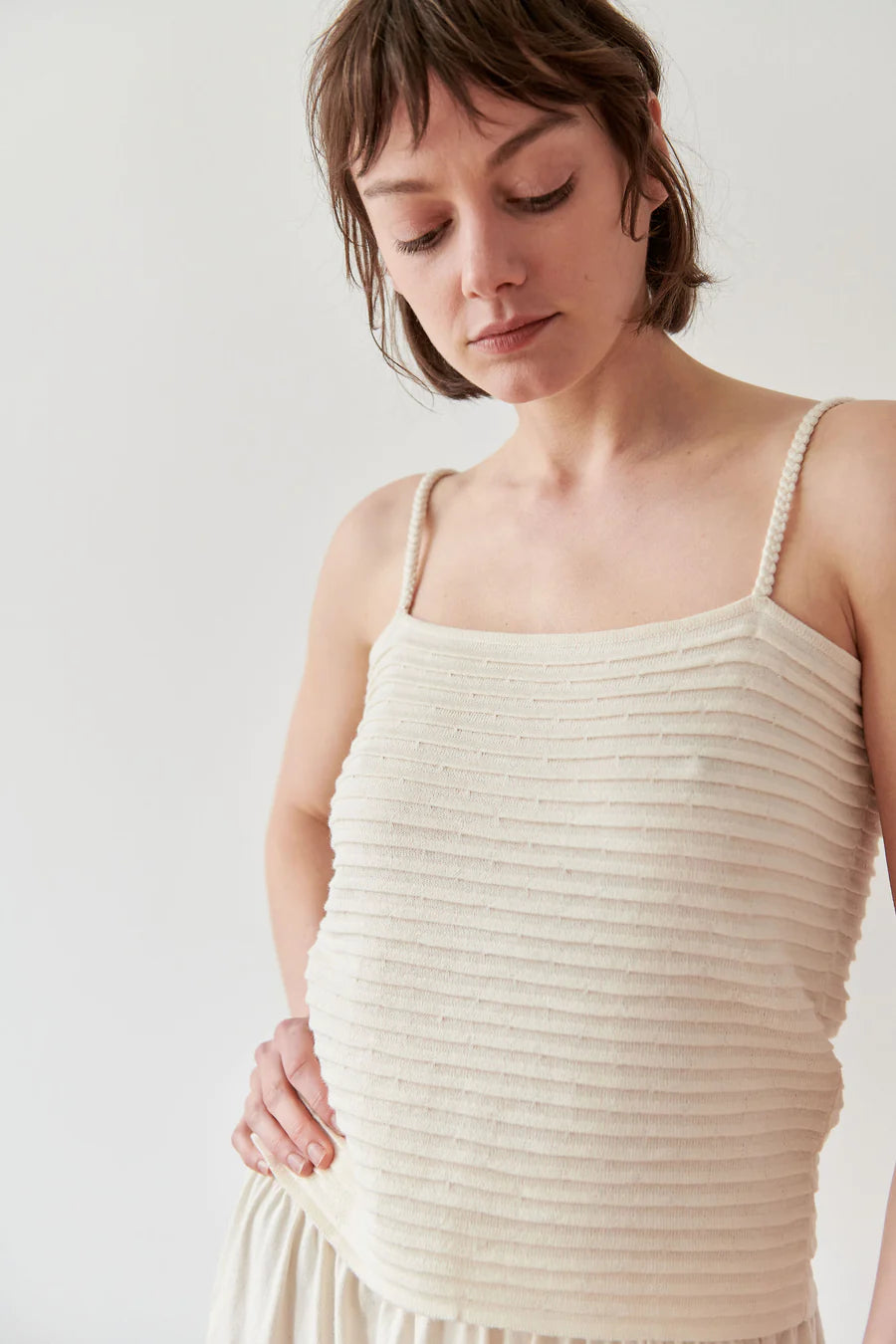 Ripple Cami - Ecru