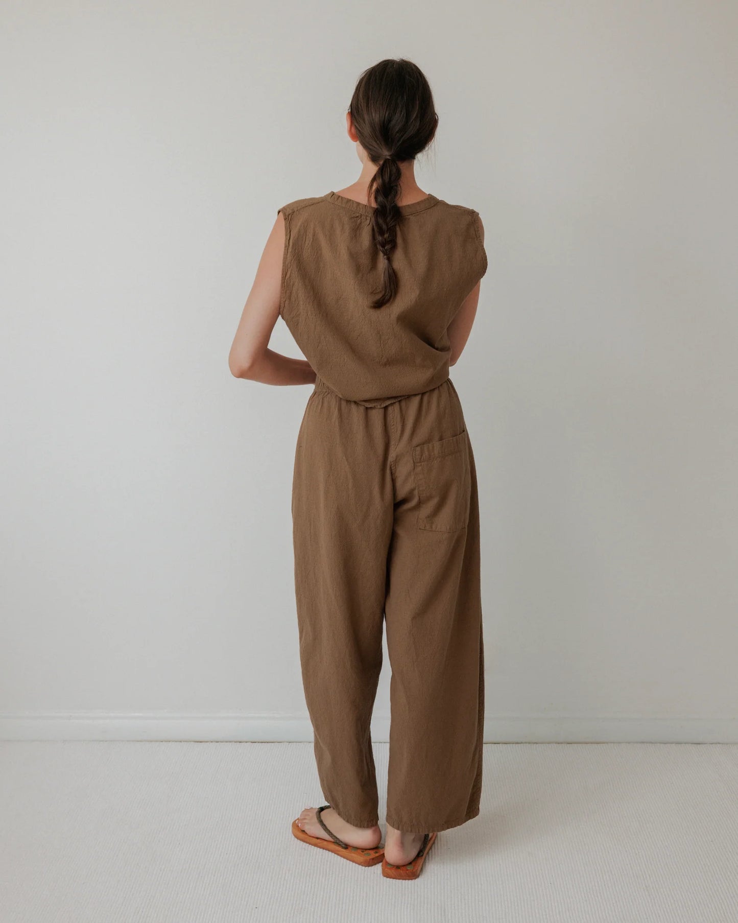 Wide Trousers - Sepia