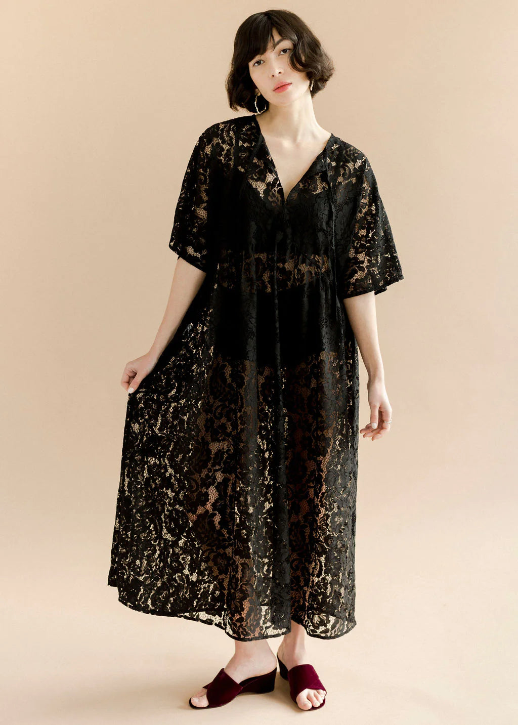 Zelda Dress - Black Lanai Lace