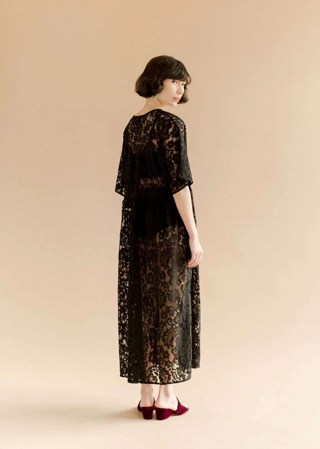 Zelda Dress - Black Lanai Lace