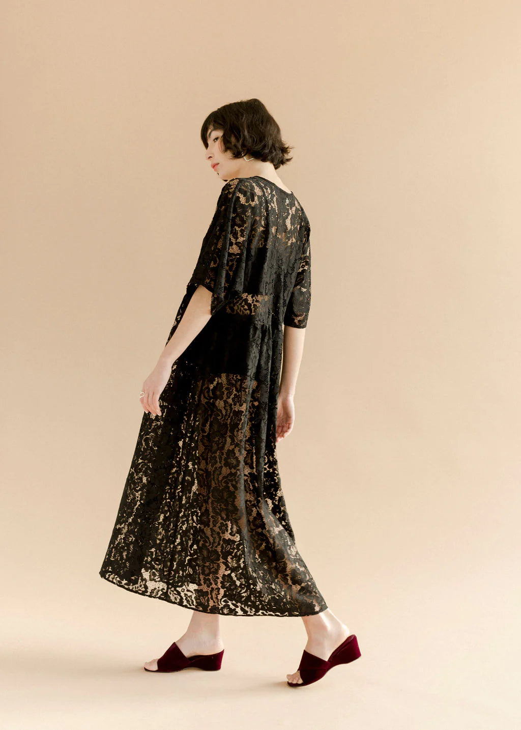 Zelda Dress - Black Lanai Lace