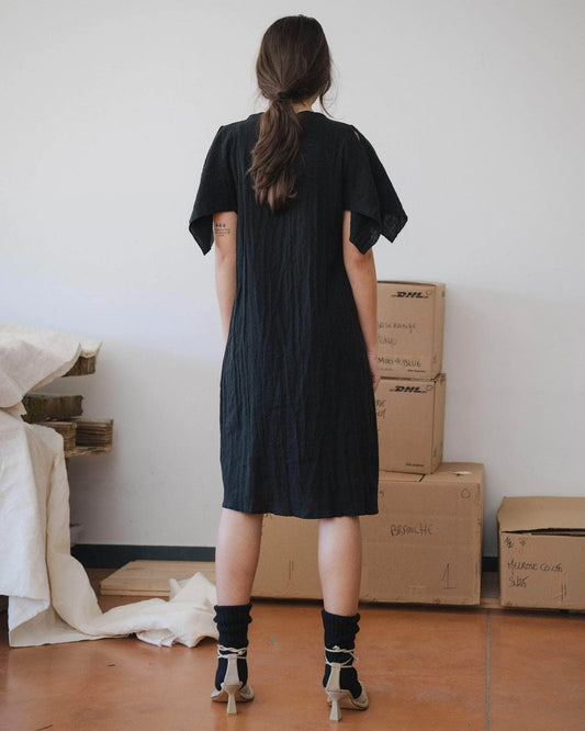 Folio Dress- Crinkle Linen
