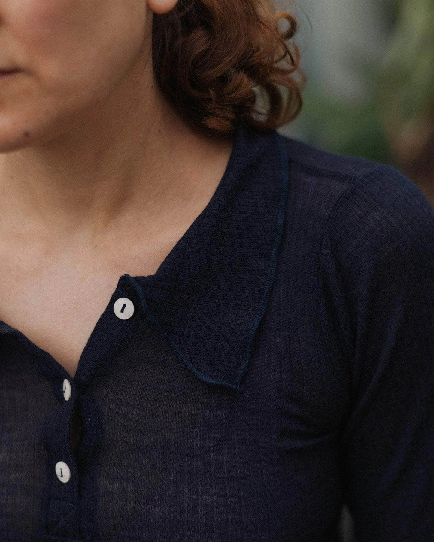 Dual Long Sleeve Tee - Fine Wool Rib