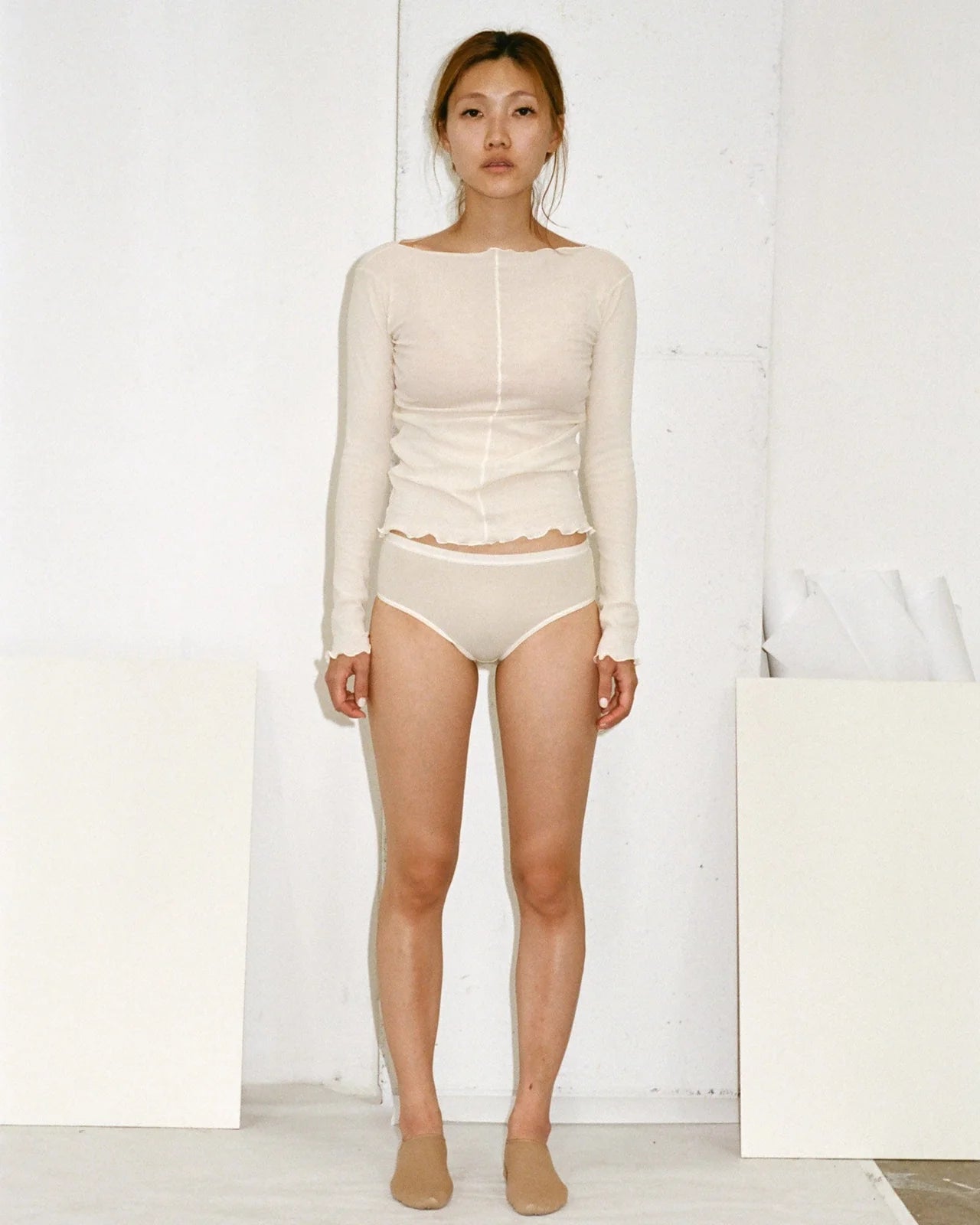 Pama Long Sleeve Tee- Off White