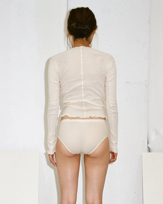 Pama Long Sleeve Tee- Off White