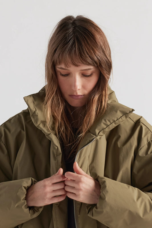 Floating Puffa Coat - Olive