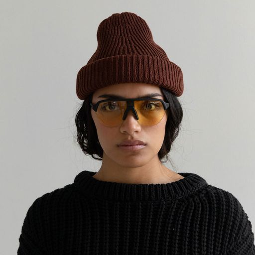 Adult Highland Wool Port Beanie - Cherrywood
