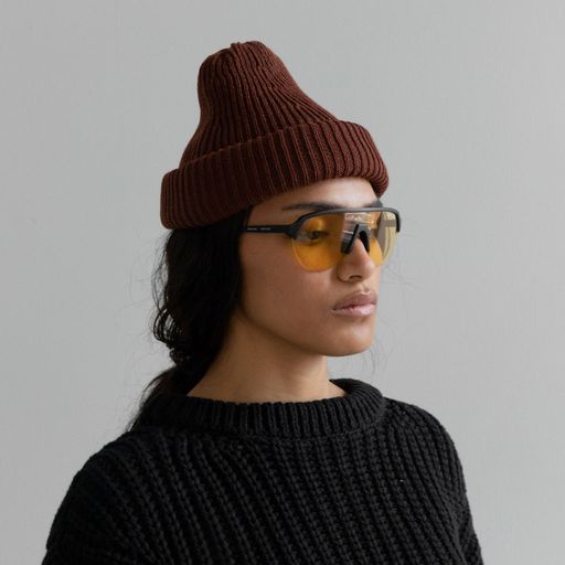 Adult Highland Wool Port Beanie - Cherrywood