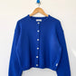 COTTON LEILA CARDIGAN - COBALT