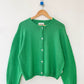 COTTON LEILA CARDIGAN - SPRING GREEN