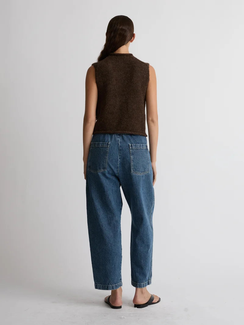Roll Vest Alpaca - Mud