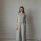 Ines Pant - Charcoal Stripe