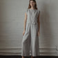 Ines Pant - Charcoal Stripe