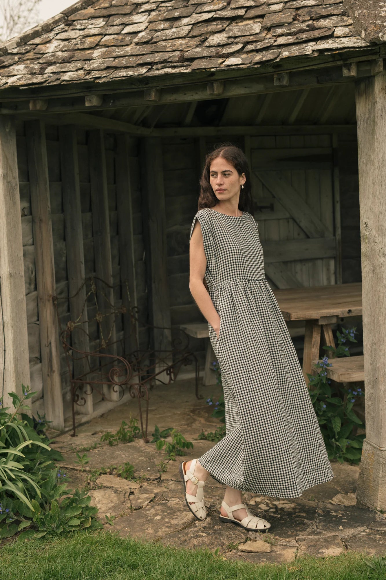 Valley Dress - Gingham Noir