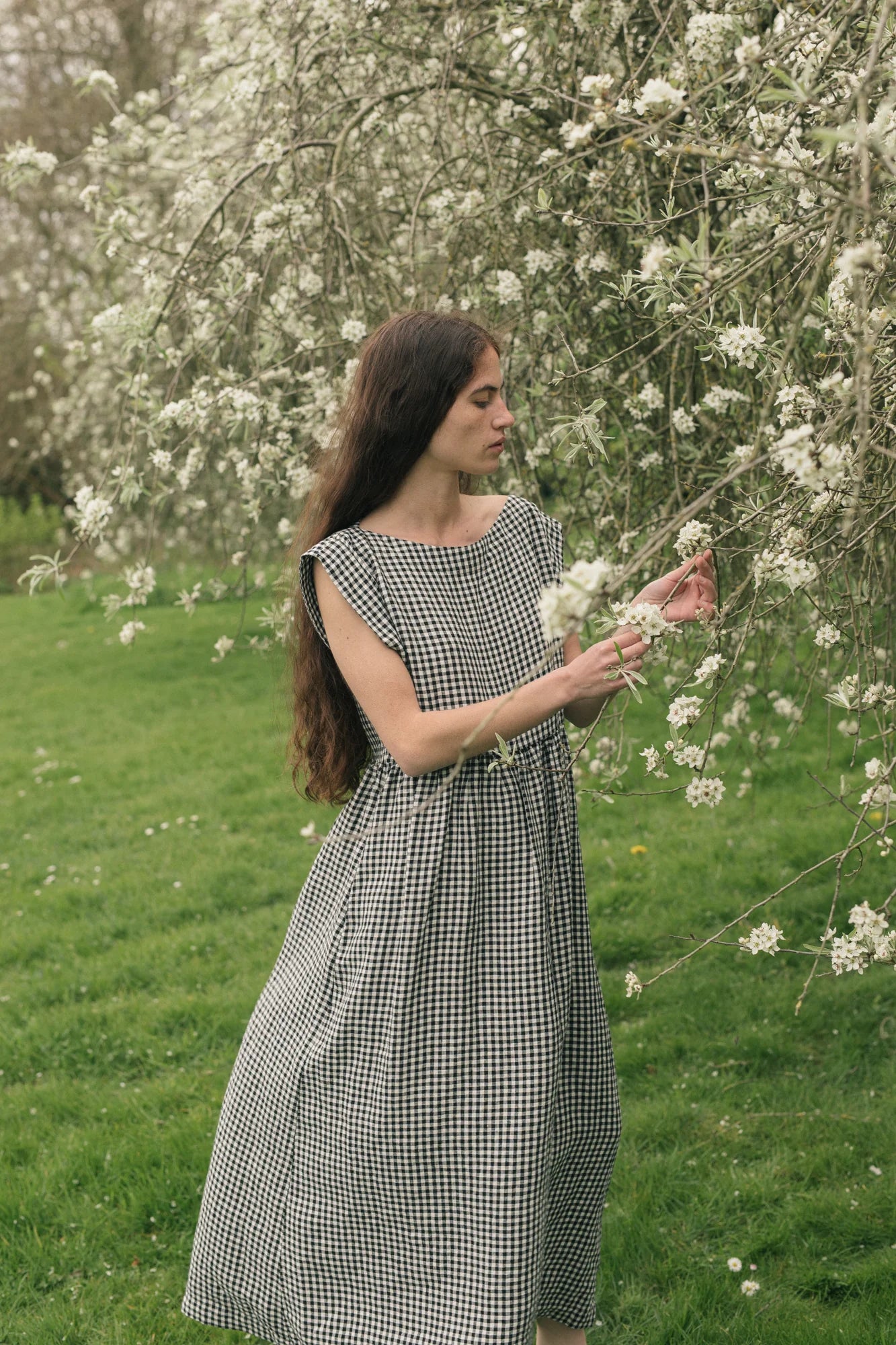 Valley Dress - Gingham Noir