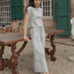 Ines Pant - Charcoal Stripe