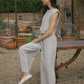 Ines Pant - Charcoal Stripe